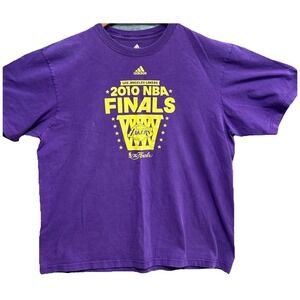 Los‎ Angeles Lakers 2010 NBA Finals T-shirt Men's Size XL Purple By Adidas